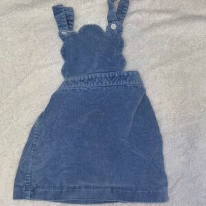 BLUE VINTAGE CORDOROUY BABY DRESS